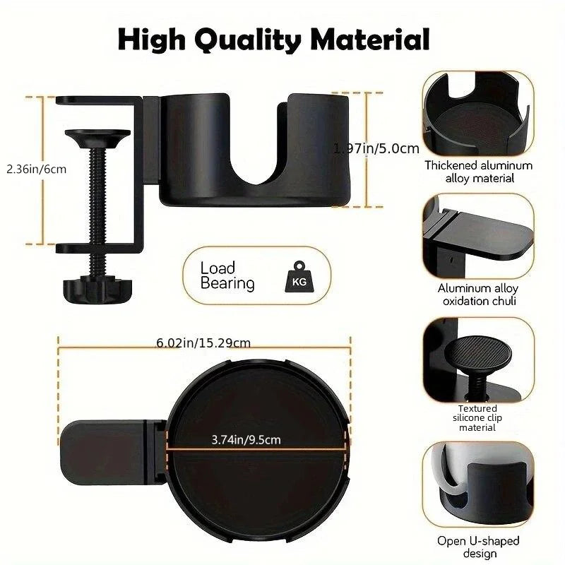 ☕ Metal Desktop Cup Holder – Stainless Steel Mug & Tumbler Stand ✨