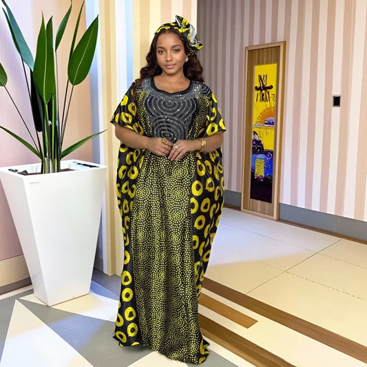 👗 Women’s African Style Floor-Length Maxi Dress 💎