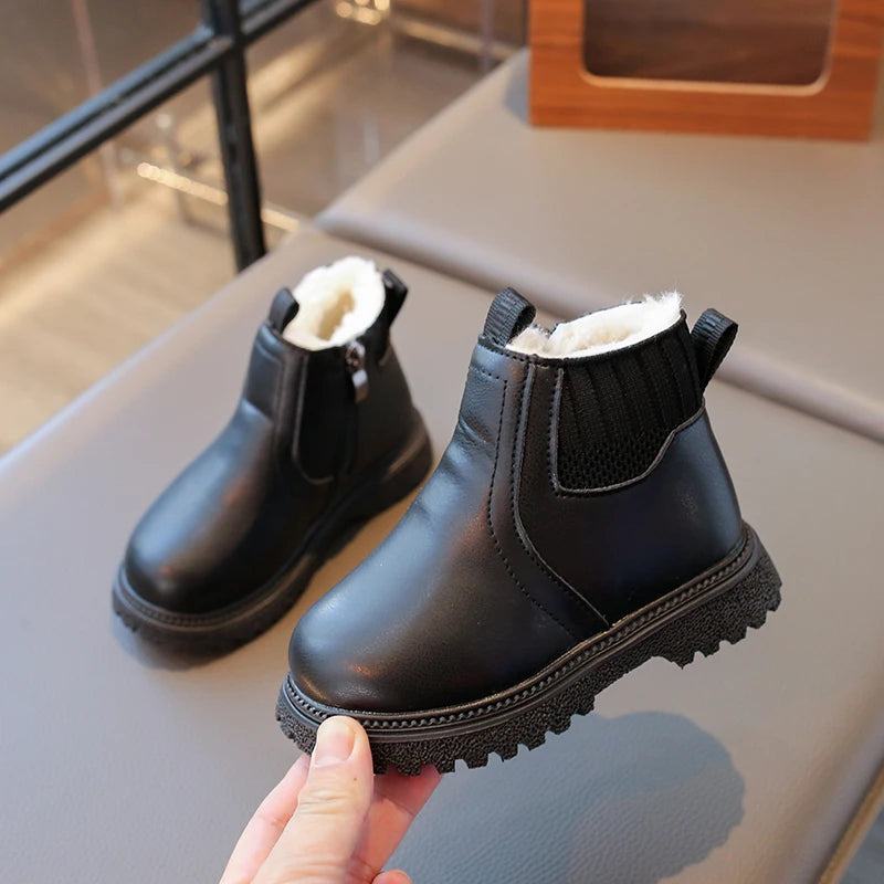 Kids Waterproof Winter Boots ❄️👢 | Anti-Slip Ankle Fashion Boots