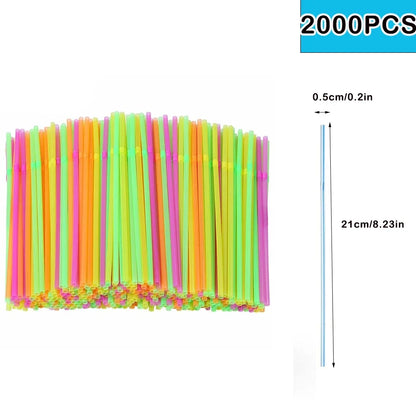 Reusable Colorful Drinking Straws 🍹 | Hygienic Bottle Straw