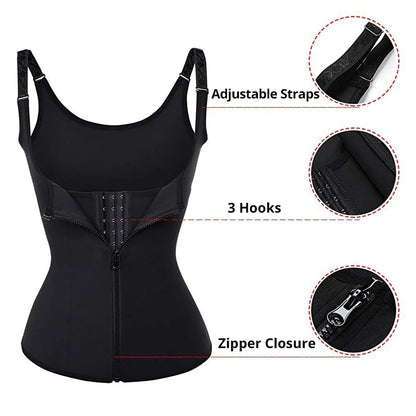 👚🔥 Women’s Zipper Waist Trainer Tank Top ✨