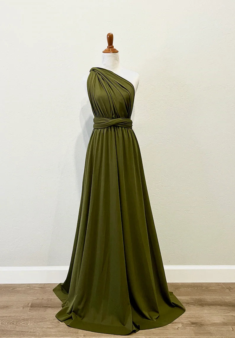 Rust Infinity Multiway Maxi Dress – Bridesmaid & Evening Gown