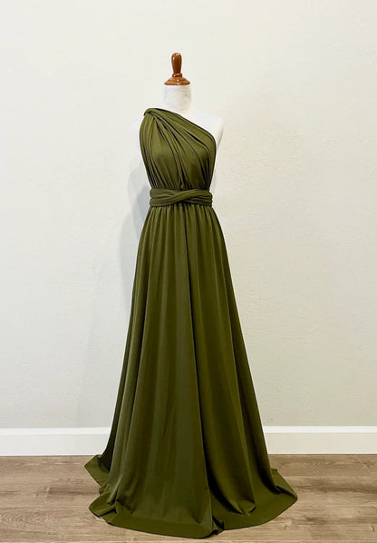 Rust Infinity Multiway Maxi Dress – Bridesmaid & Evening Gown