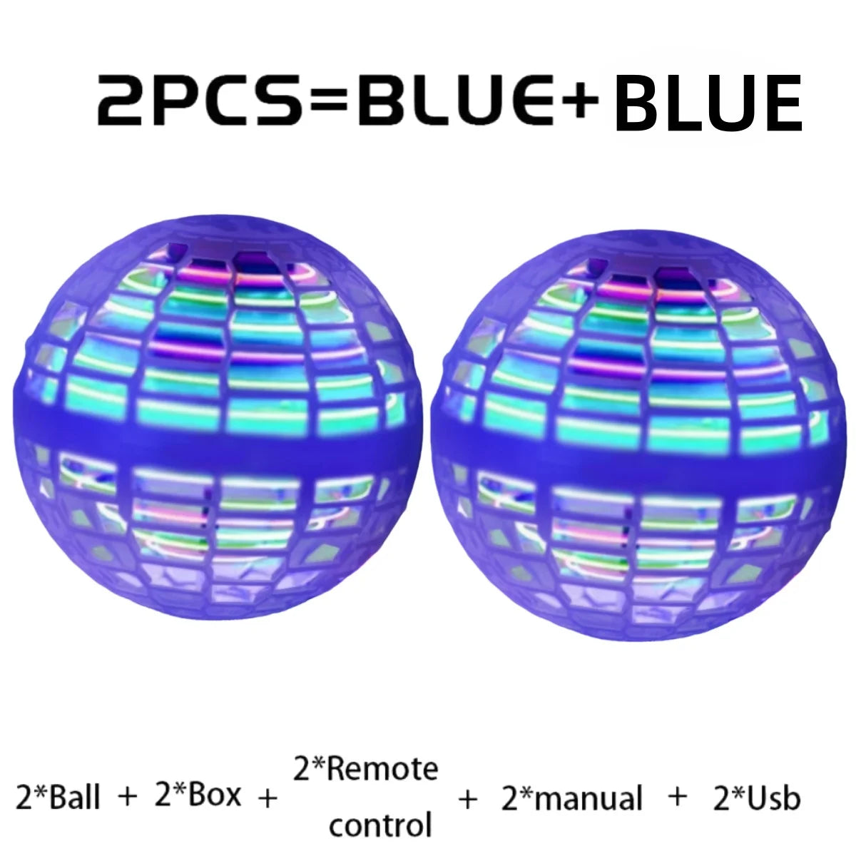 🛸 ✨ Glomexia LED Flying Ball Toy