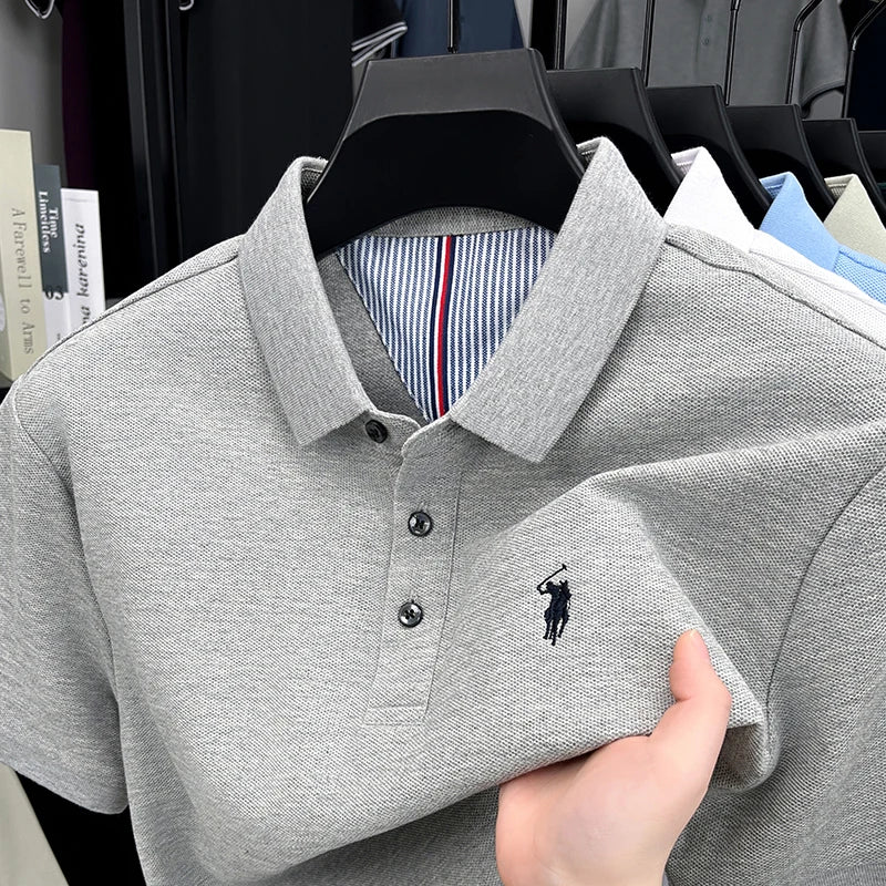 👕🦁 Men’s Embroidered Polo Tee | Casual Summer Style 😎