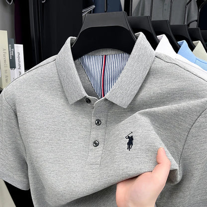 👕🦁 Men’s Embroidered Polo Tee | Casual Summer Style 😎