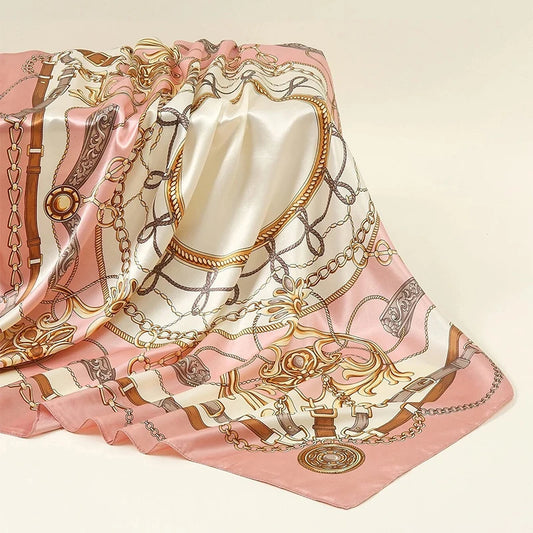 Premium 90x90 Paisley Fashion Scarf | Women Headband | GLOMEXIA