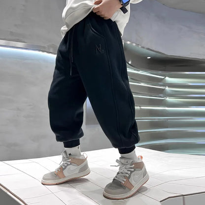 Premium Kids Plush Velvet Winter Sweatpants