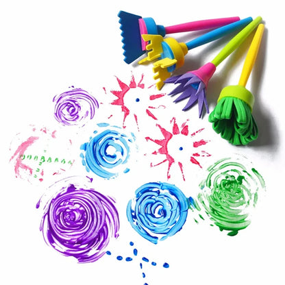 Kids EVA Painting Sponge Brush & Stamp Set