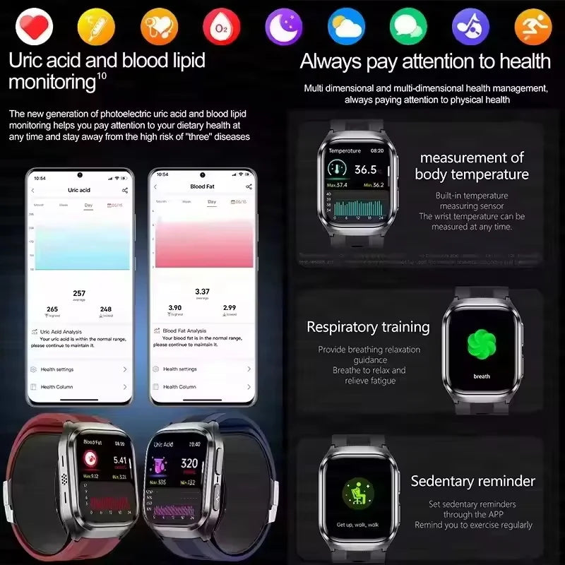 ⌚ Premium Health Smart Watch 2025 🩺