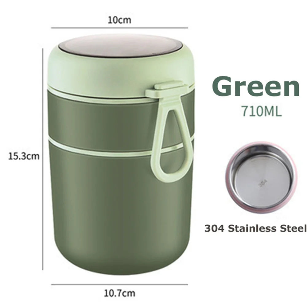 Insulated Stainless Steel Food Jar 🍲 | Leakproof Lunch Container