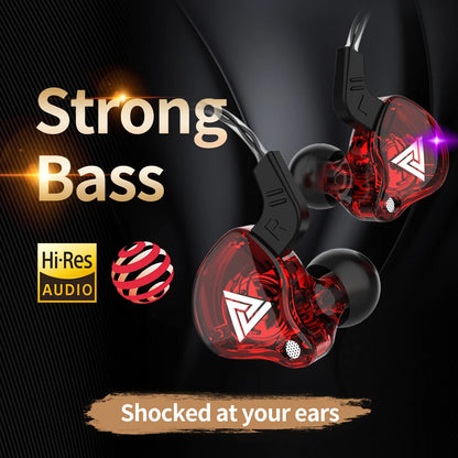 🎧 QKZ Wired In-Ear Earphones with Mic ✨