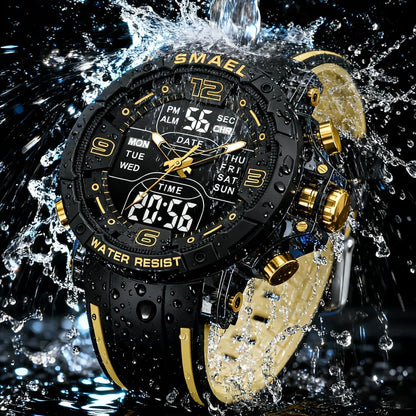 Men’s Analog Digital Sports Watch – Shock Resistant & Waterproof