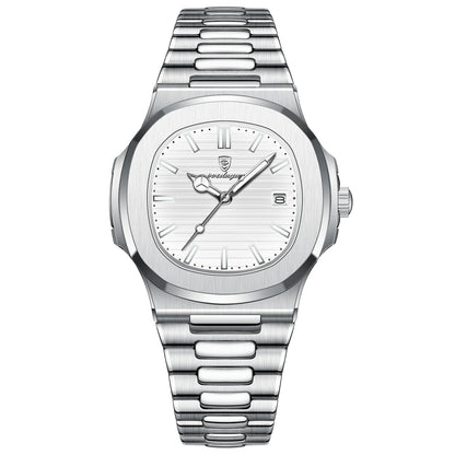 ⌚ POEDAGAR Square Quartz Watch for Men