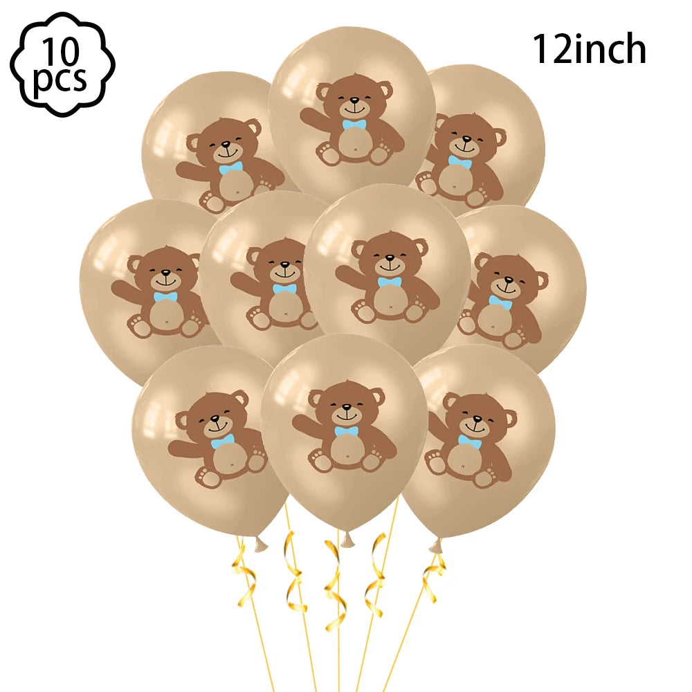 Premium Teddy Bear Birthday Balloon Decoration Set