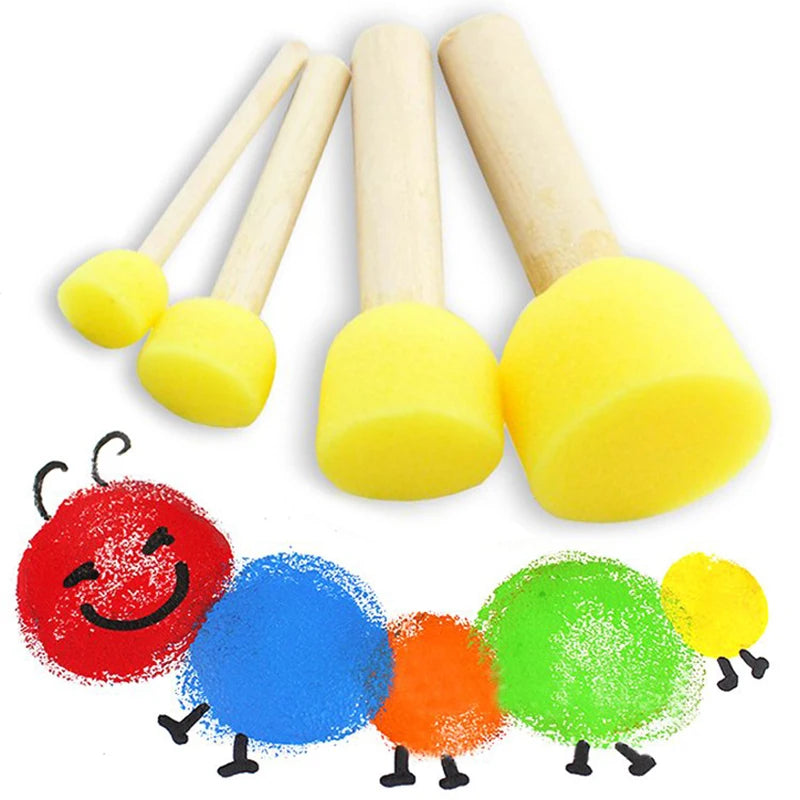 Kids EVA Painting Sponge Brush & Stamp Set