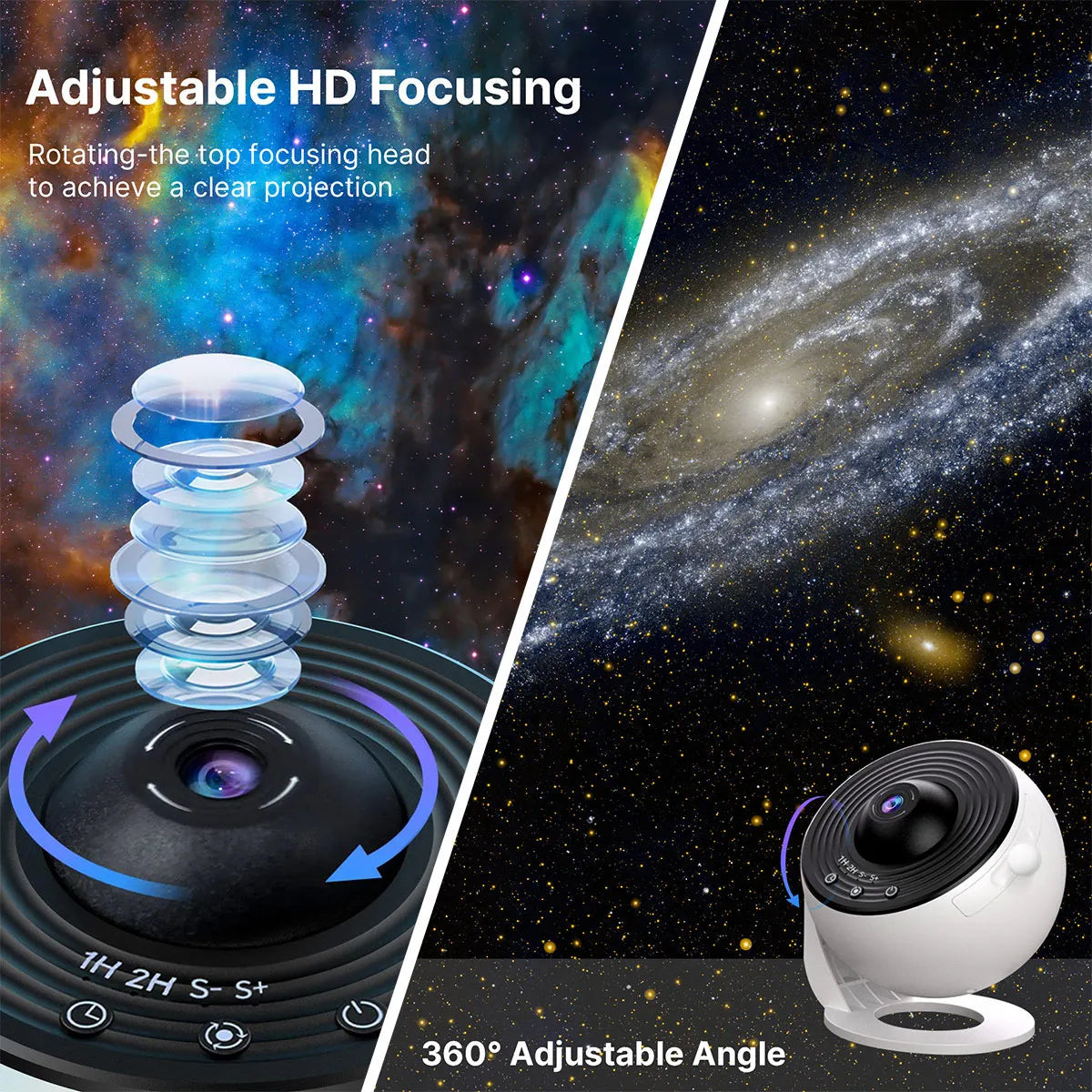 HD Starry Sky Galaxy Projection Lamp