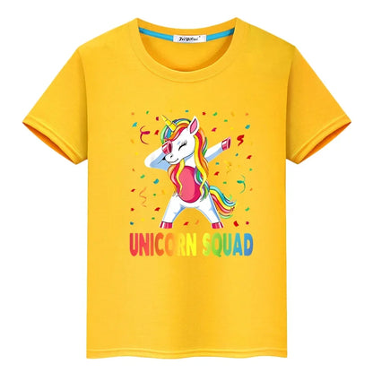 Unicorn Print Cotton Kids T-Shirt ✨