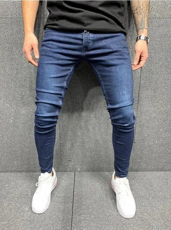 🌍 Glomexia– Men’s Casual Slim Fit Denim Jeans 👖🔥