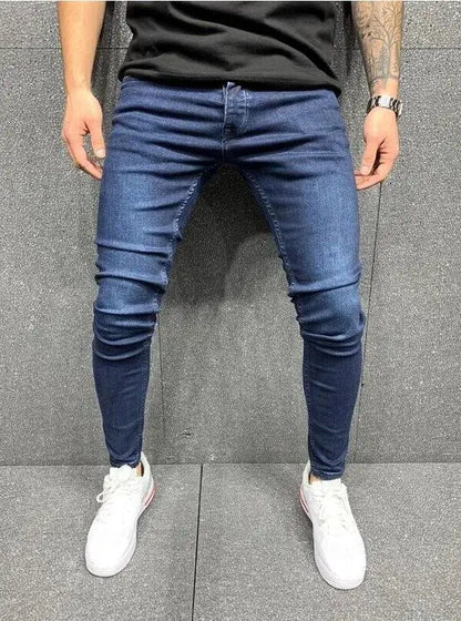 🌍 Glomexia– Men’s Casual Slim Fit Denim Jeans 👖🔥