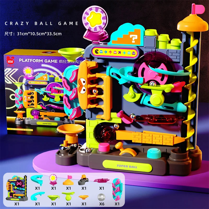 Montessori Multi-Layer Track Rolling Ball Toy