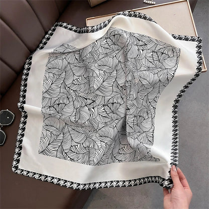 Women’s Luxury Floral Printed Silk Scarf