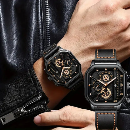 ⌚ Men’s Minimalist Quartz Leather Watch ✨
🕰️ Product Description