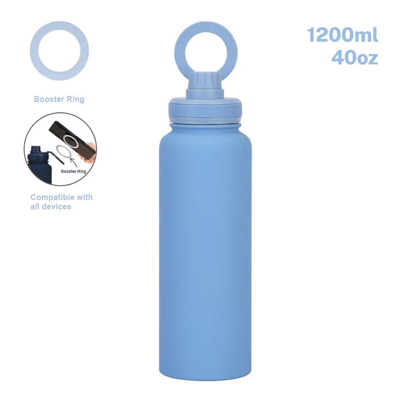 PuraCool 1200ml Stainless Steel Insulated Water Bottle 💧 | Sports & Travel Flask