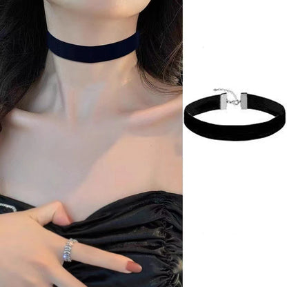 Black Velvet Gothic Choker Necklace