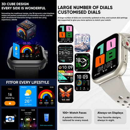 Glomexia AMOLED Smart Watch 1.85″ 📱