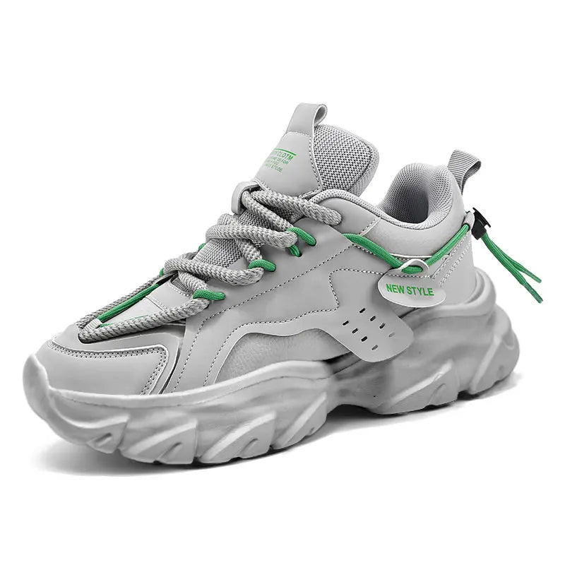 Breathable Thick-Sole Men’s Sneakers