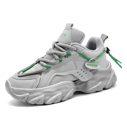 Breathable Thick-Sole Men’s Sneakers