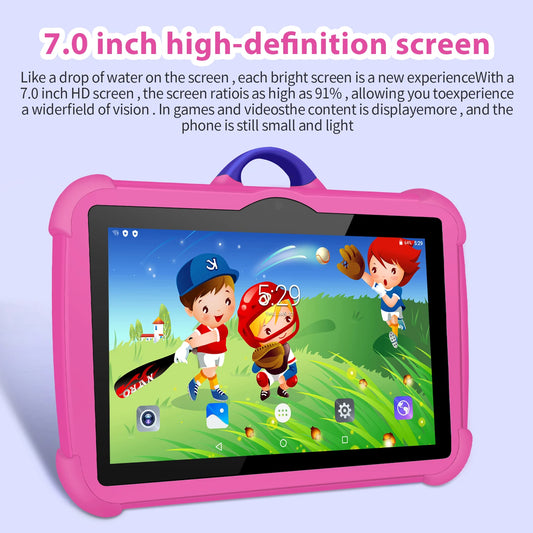 Glomexia Kids 7″ Android 13 Tablet 📱 | 4GB RAM 64GB | Dual Camera
