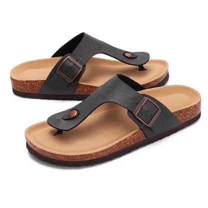 🥿 Women’s Cork Suede Mules Slippers – Classic Outdoor Comfort Shoes