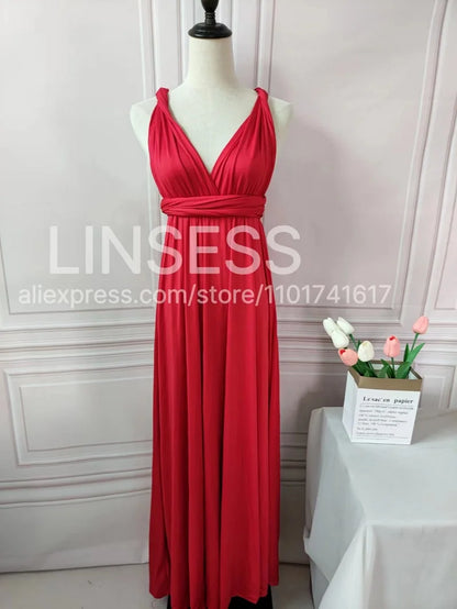 Rust Infinity Multiway Maxi Dress – Bridesmaid & Evening Gown