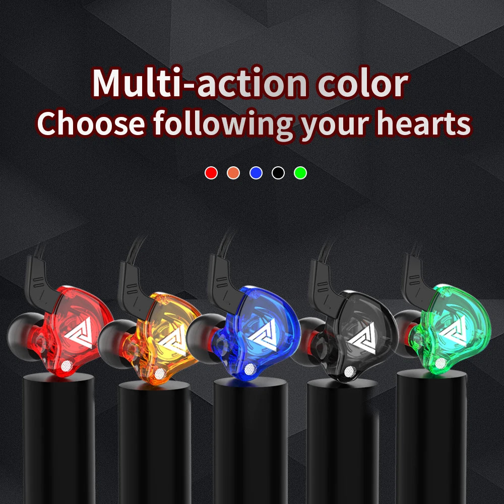 🎧 QKZ Wired In-Ear Earphones with Mic ✨