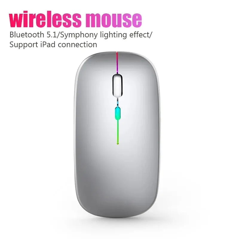 🖱️ Glomexia RGB Wireless Rechargeable Mouse (3600 DPI)