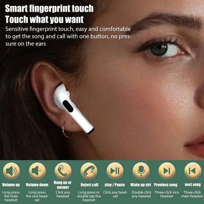 🎧 i4 Wireless Bluetooth 5.0 TWS Earbuds – Touch Control & HD Mic