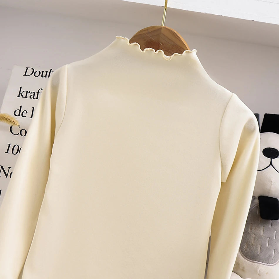 Premium Girls Black Fungus Edge Long Sleeve T-Shirt