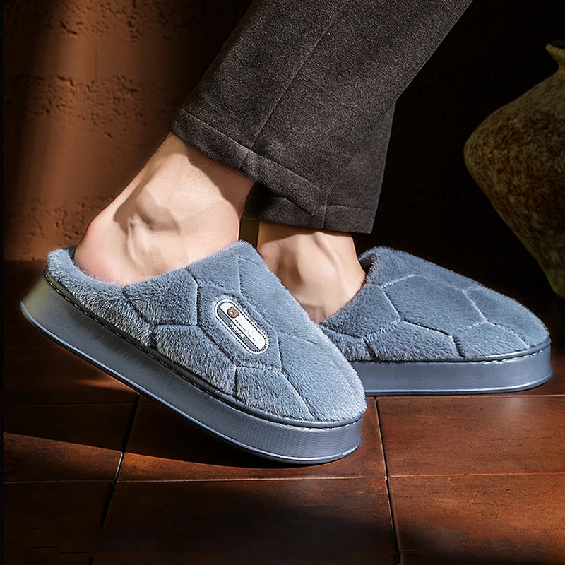 Glomexia Men’s Winter Cotton Slippers ❄️👞