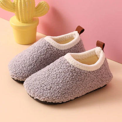 Kids Winter Cotton Slippers 🧸 | Warm Anti-Slip Home Shoes
