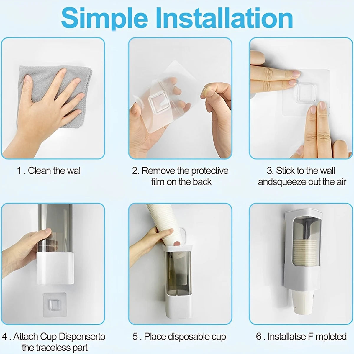 Water Cooler Cup Dispenser 🥤 | Wall-Mounted Paper Cup Holder
