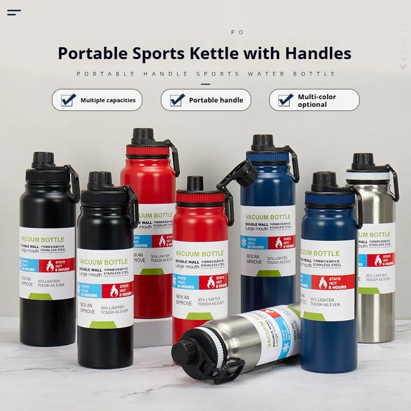 Glomexia Insulated Stainless Steel Water Bottle – 600ml to 1000ml