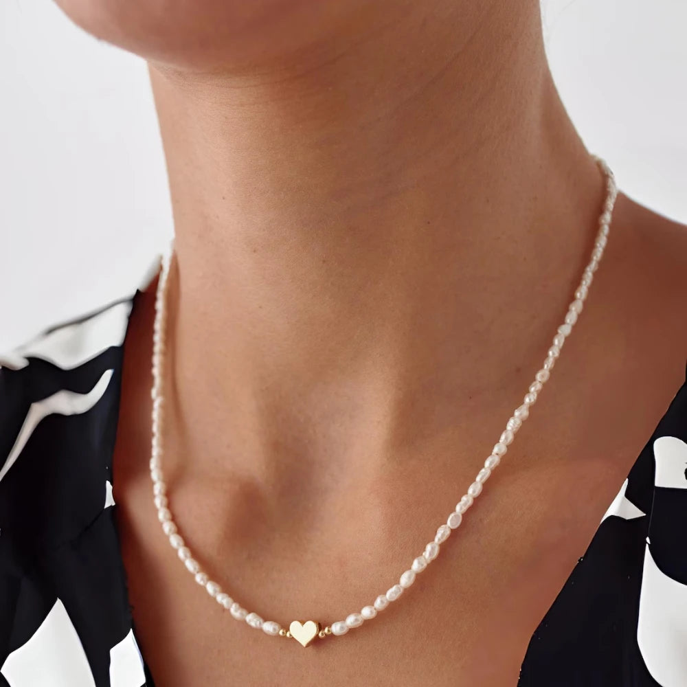 Dainashi Rice Pearl Adjustable Necklace