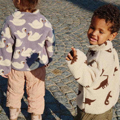 Premium Lambswool Kids Winter Jacket | Warm Cherry Coat | GLOMEXIA