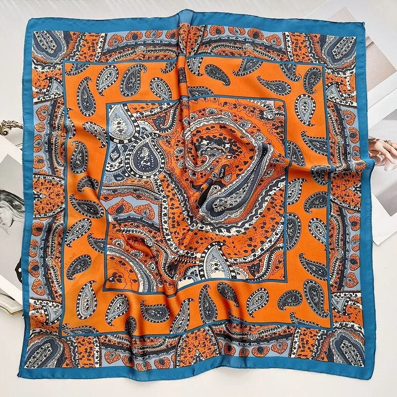 Women’s Luxury Silk Square Scarf Neckerchief
