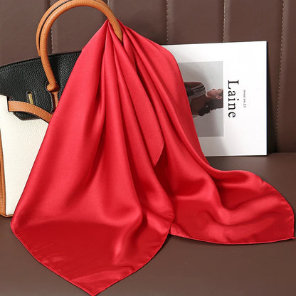 🧣 Glomexia 70x70 Fashion Square Scarf – Elegant Travel Hair Wrap ✨