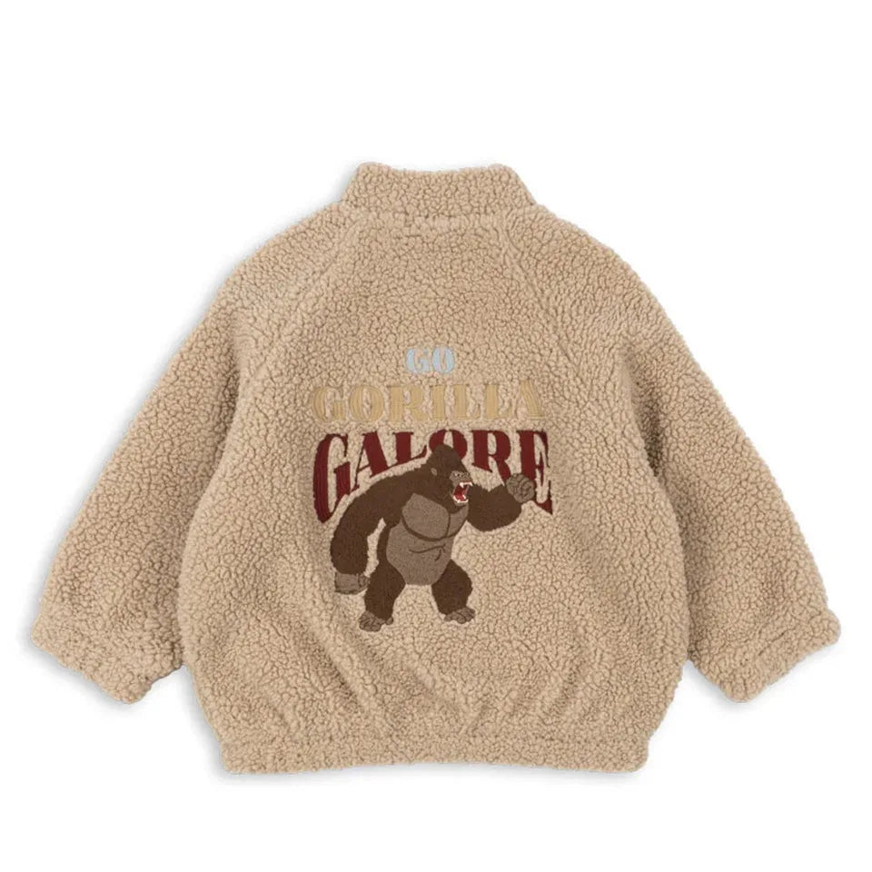 Premium Lambswool Kids Winter Jacket | Warm Cherry Coat | GLOMEXIA
