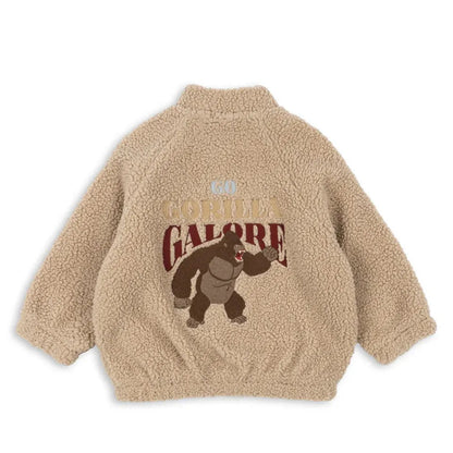 Premium Lambswool Kids Winter Jacket | Warm Cherry Coat | GLOMEXIA