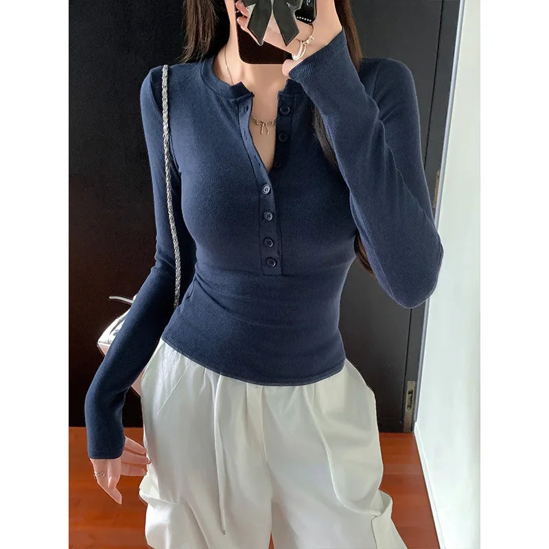🖤 Sexy Slim Fit Long Sleeve Top for Women